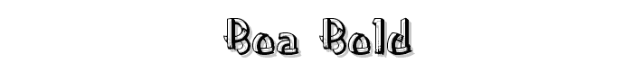 Boa Bold font